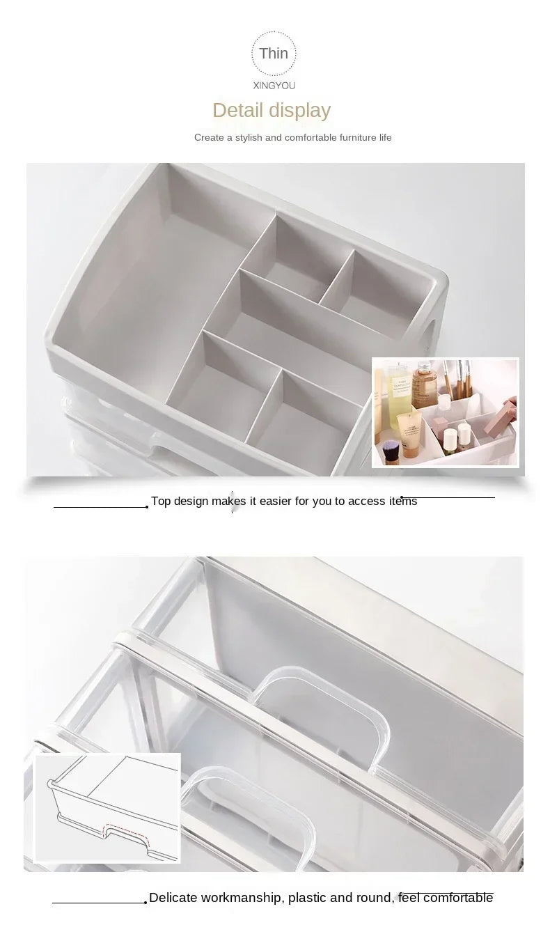 Make Up Case Jewelry Container Box Makeup Organizer Drawers Cosmetic Storage Box Makeup Brush Holder Brush Lipstick Container