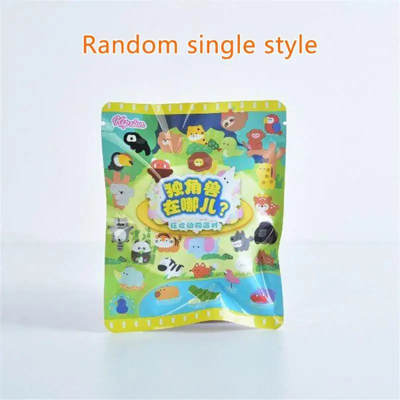 New Animal Blind Box Plush Fridge Magnets Blind Box Refrigerator Sticker Blind Bag Home Decor Cartoon Wall Stickers Kids Gift