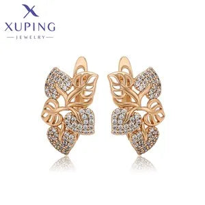 Xuping Jewelry Fashion Luxury Romantic Серьги Women Drop Earrings with Synthetic Cubic Zirconia for Valentine's Day Gift 27656