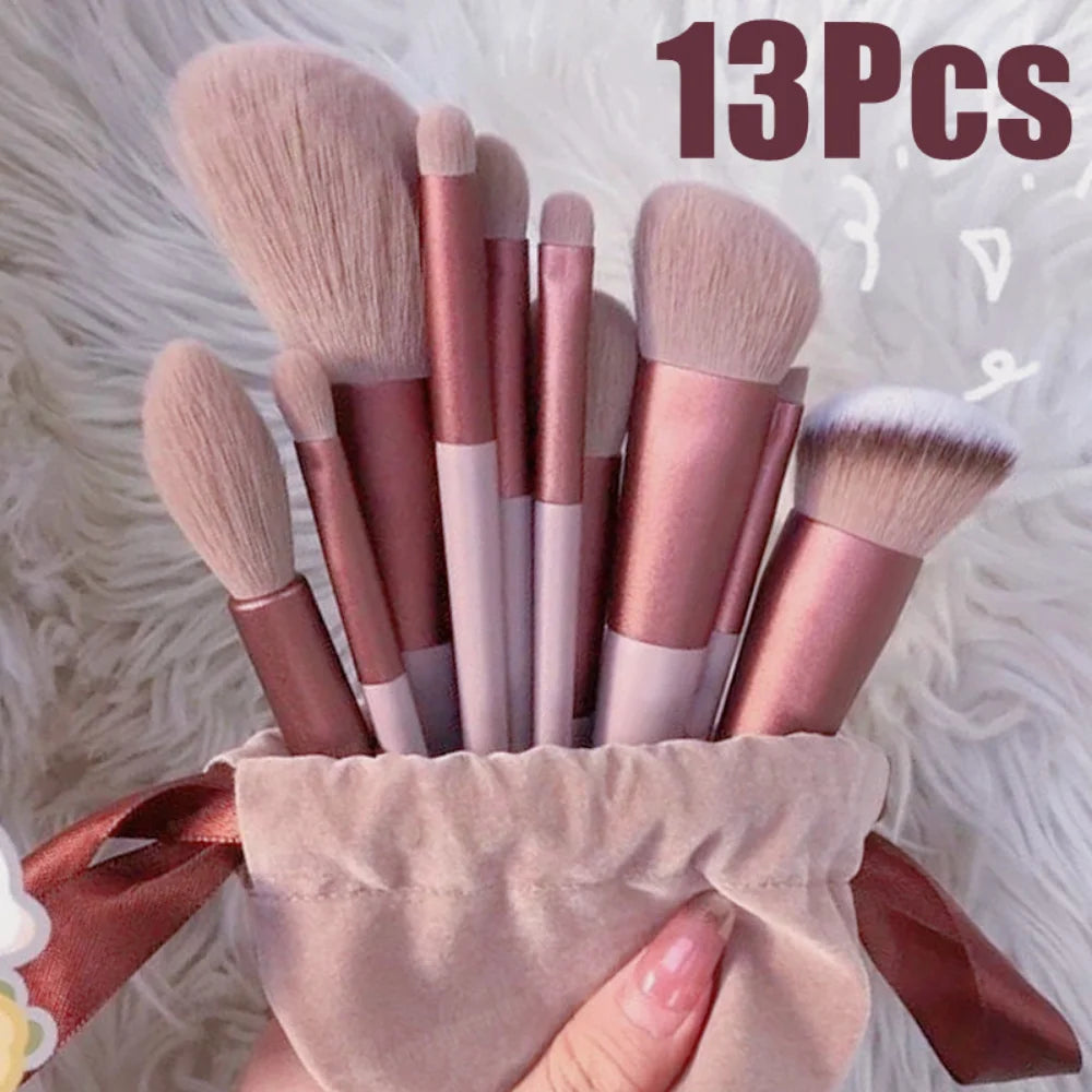 13Pcs Makeup Brush Set Make Up Concealer Brush Blush Powder Brush Eye Shadow Highlighter Foundation Brush Cosmetic Beauty Tools