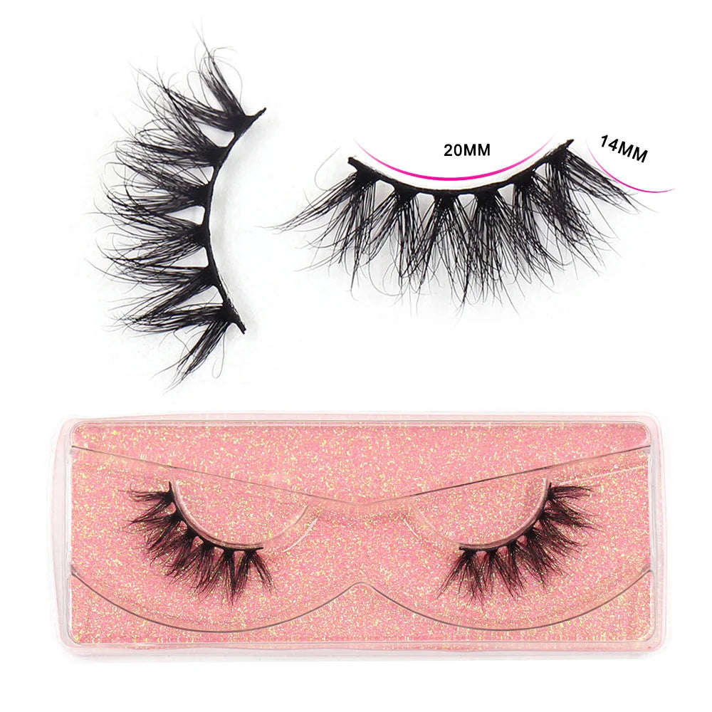 Maquillaje Mink Lashes 3D Half False Eyelash Make Up Lashes Extension Natural short False Cils Clear Band Hand Made Lashes H03