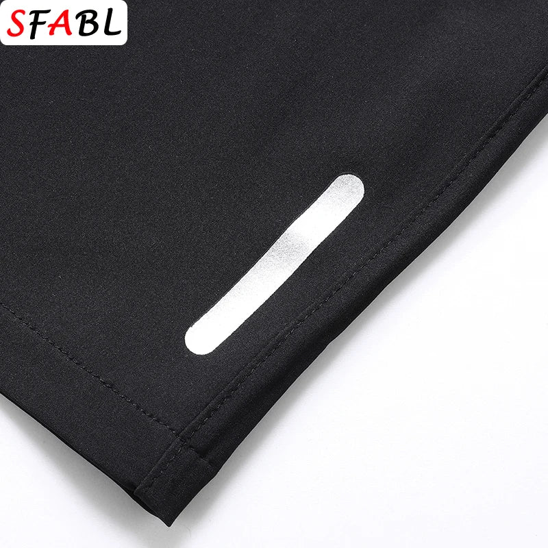 New Fashion Summer Board Shorts Quick Dry Beach Shorts Elastic Jogging Running Gym Fitness Men's Short Pants with Zipper Pockets