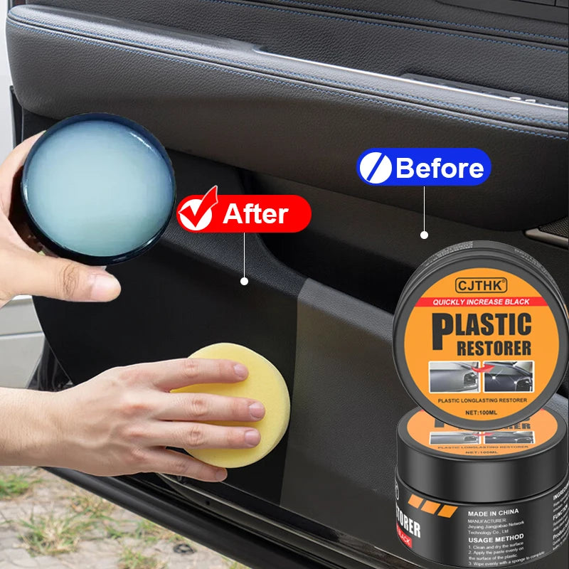 Car Plastic Restorer Back To Black Gloss Auto Interior Leather & Panel Renewal Wax Coating Agent Auto Polish And Repair Coating