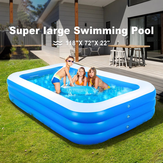 1.2M 1.5M  Inflatable Swimming Pool Children's Adult PVC Large Family Party Pools Outdoor Thickened Summer Baby Play Pool Toys