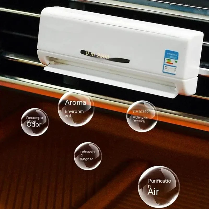 A84M-Mini Air Conditioner Model Aromatherapy Car Air Outlet Fragrance Interior Decoration Perfume Long-Lasting Ornaments