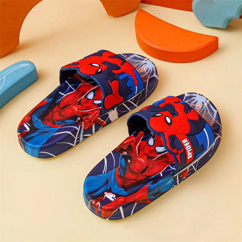 Children's Slippers Summer Boys' Cartoon Home Indoor Anti slip Soft Sole Baby Slippers Boys' Girls' Slippers Bathroom Shoes Size