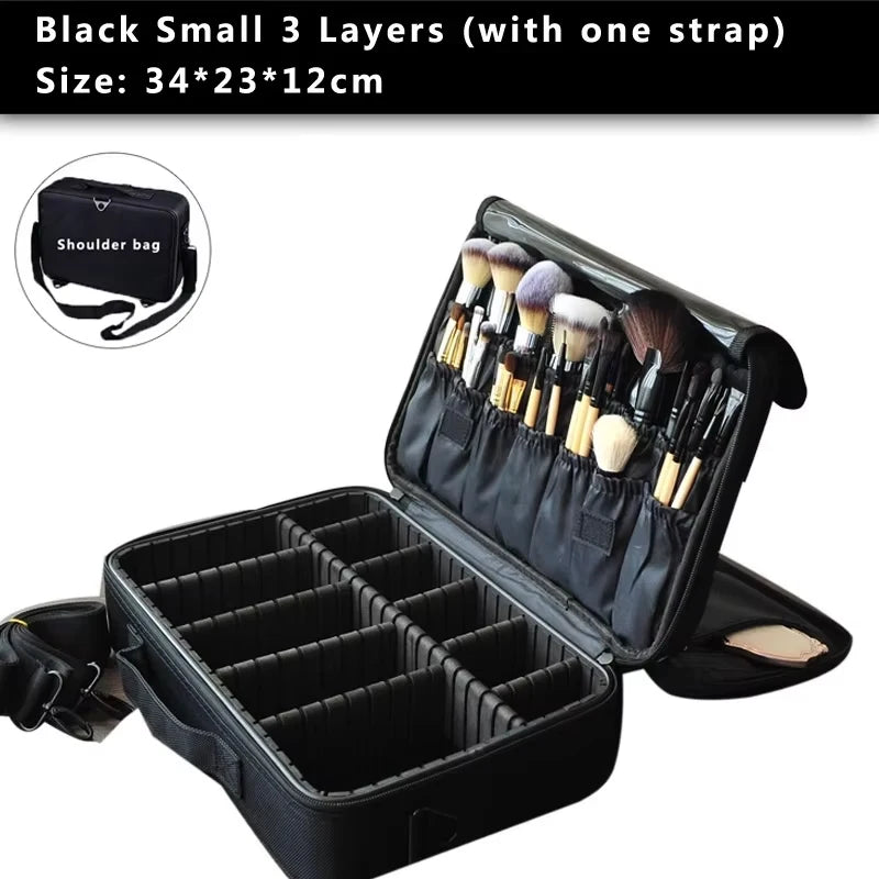 High Quality Make Up Bag Professional Makeup Case Makeup Organizer Bolso Mujer Cosmetic Case Large Capacity Storage Bag