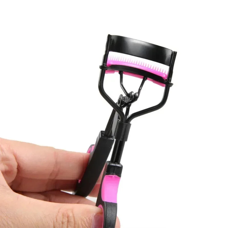 Woman Eyelash Curler with Comb Tweezers for False Eyelashes Cosmetic Clip Lash Curler Lash Lift Beauty Multicolor Makeup Tools