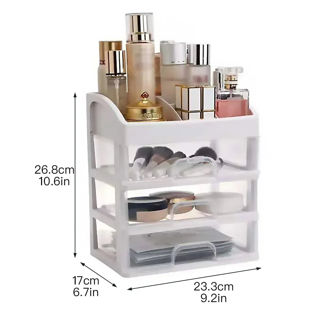 Make Up Case Jewelry Container Box Makeup Organizer Drawers Cosmetic Storage Box Makeup Brush Holder Brush Lipstick Container