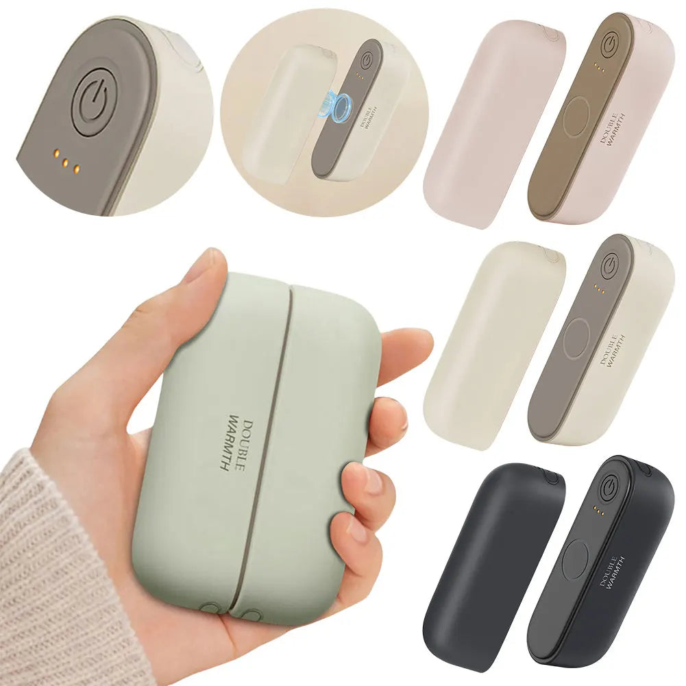 2 in 1 Magnetic Electric Hand Warmer 3000mAh Rechargeable Hand Warmer Portable Hand Warmer Hunting Golf Camping Gear Warm Gifts