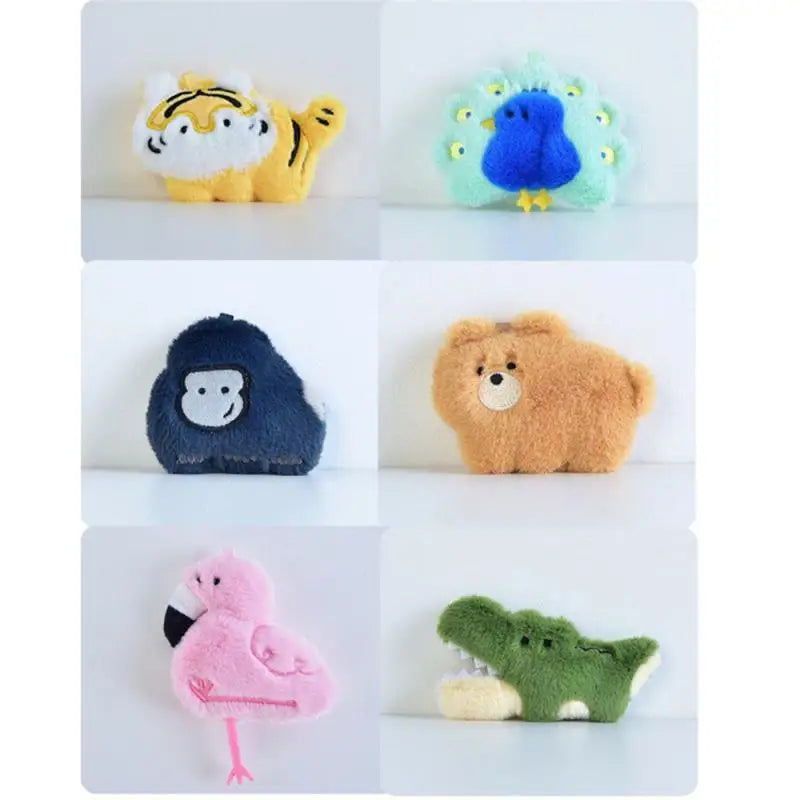 New Animal Blind Box Plush Fridge Magnets Blind Box Refrigerator Sticker Blind Bag Home Decor Cartoon Wall Stickers Kids Gift