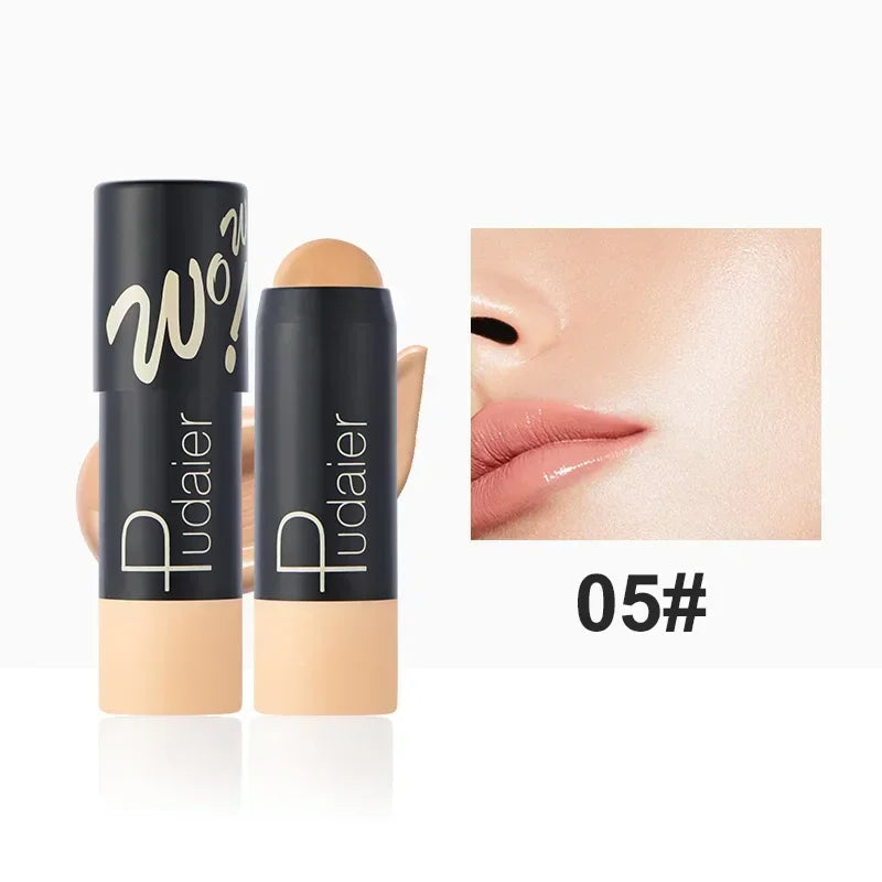 12 Color Matte Foundation Stick Lightweight Makeup Breathable Foundation Cream for Dark Skin Lasting Oil Control Base Make Up