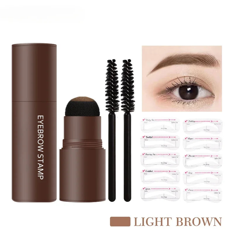 Makeup Product Eyebrow Stamp Shaping Kit Set Makeup Hairline Enhance Make-up for Women Femme Hair Concealer Coverage Brow Pencil