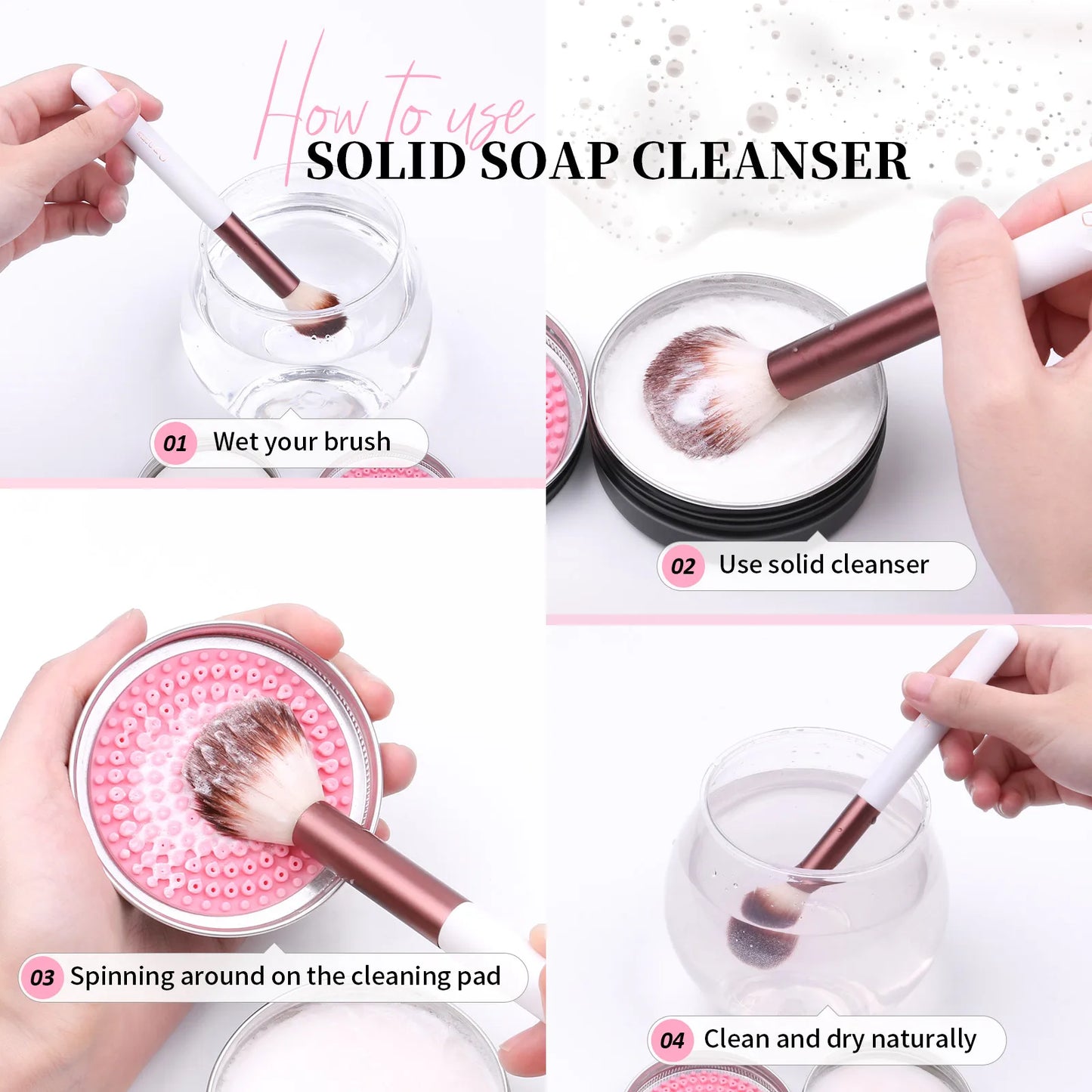 DUcare Highlighter Brush Multifunctional Makeup Brushes Goat Hair Blending Make up Brushes Eyebrow Eyeshadow Brush Makeup Tools