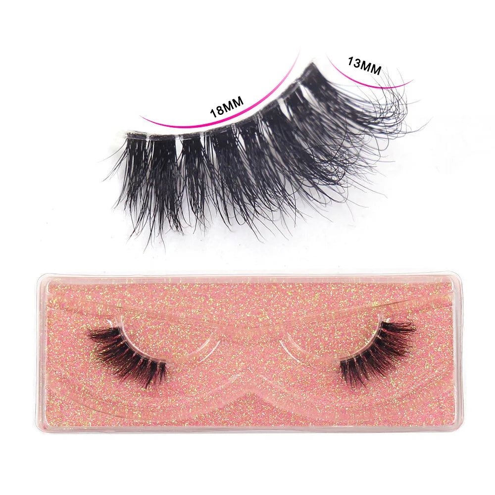 Maquillaje Mink Lashes 3D Half False Eyelash Make Up Lashes Extension Natural short False Cils Clear Band Hand Made Lashes H03