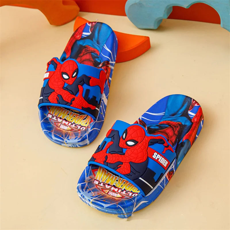 Children's Slippers Summer Boys' Cartoon Home Indoor Anti slip Soft Sole Baby Slippers Boys' Girls' Slippers Bathroom Shoes Size