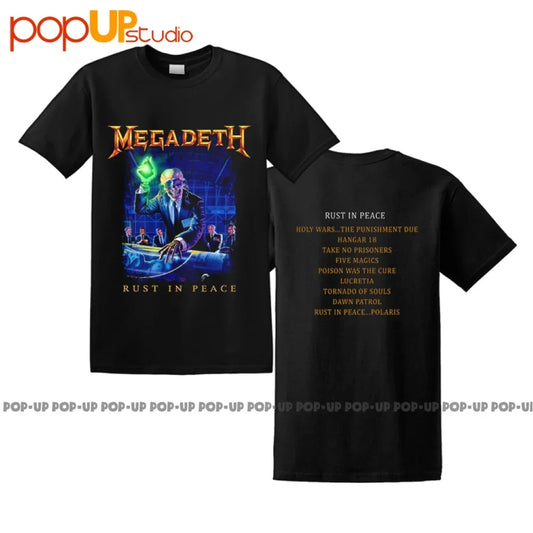 MEGADETH - 'Rust In Peace Tracklist' T-Shirt