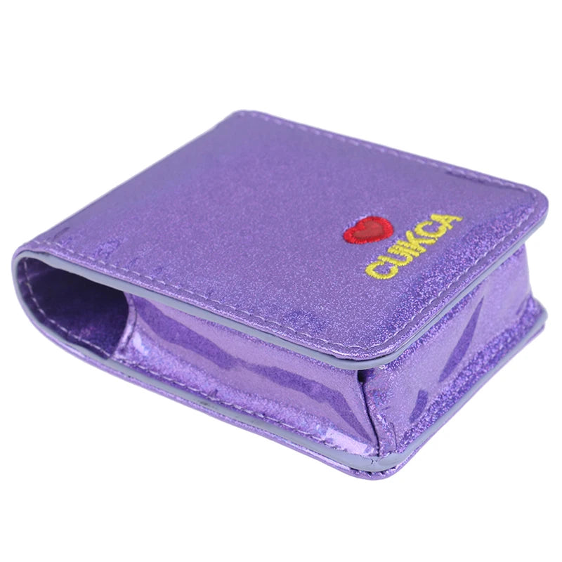 1pcs Embroidery Lipstick Cosmetic Bag With Mirror Makeup Bag Small Storage Cases Travel Pouch Organizer Portable Case random