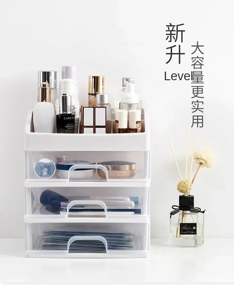 Make Up Case Jewelry Container Box Makeup Organizer Drawers Cosmetic Storage Box Makeup Brush Holder Brush Lipstick Container