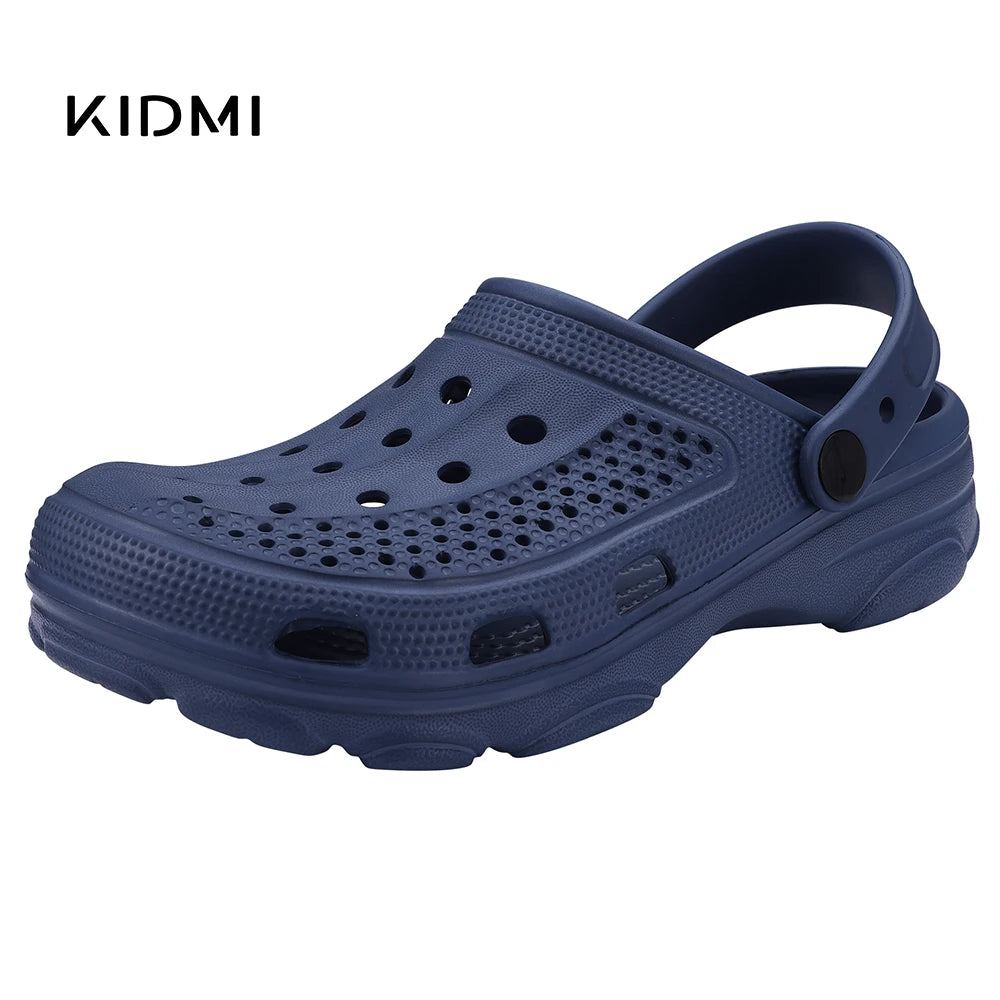 Kidmi Fashion Men Clogs Slippers Summer Clogs Slippers Outdoor Breathable Beach Slippers Soft Men Garden Slippers Home Sandals