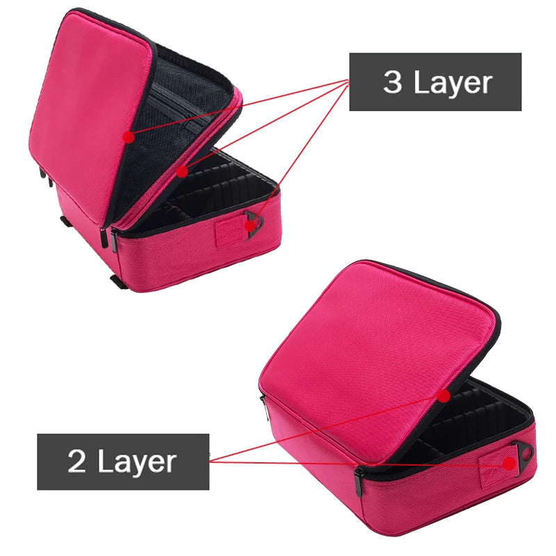 High Quality Make Up Bag Professional Makeup Case Makeup Organizer Bolso Mujer Cosmetic Case Large Capacity Storage Bag