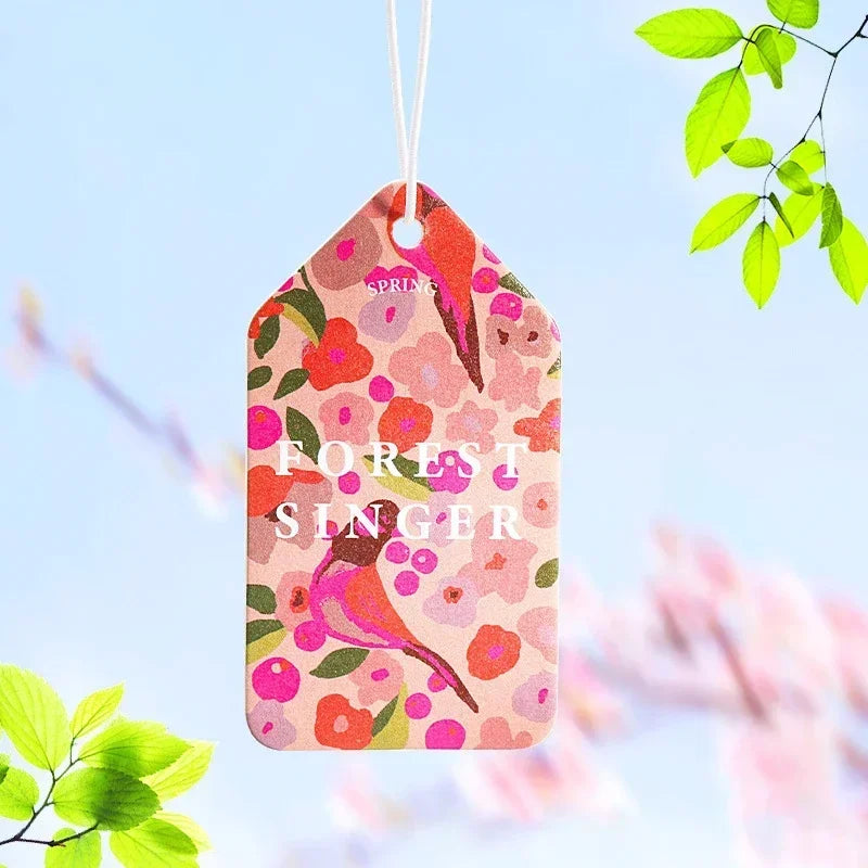 Air Freshener Four Seasons Car Perfume Long-lasting Aromatherapy Fragrance Piece Pendant  Aromatizador De Ambiente 1/3/4/8PCS