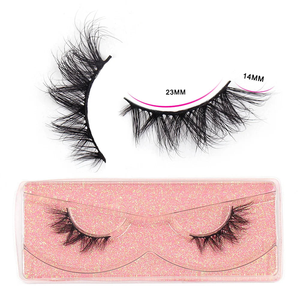 Maquillaje Mink Lashes 3D Half False Eyelash Make Up Lashes Extension Natural short False Cils Clear Band Hand Made Lashes H03