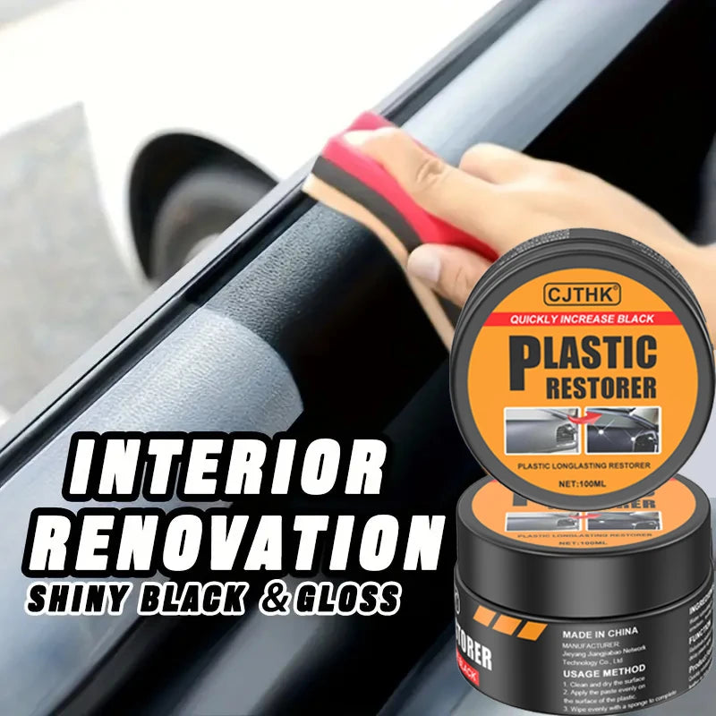 Car Plastic Restorer Back To Black Gloss Auto Interior Leather & Panel Renewal Wax Coating Agent Auto Polish And Repair Coating