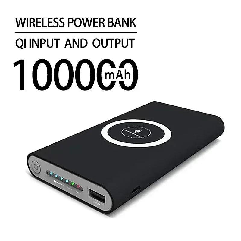 NEW Wireless FastCharging PowerBank Portable 200000mAhLED Display External BatteryPack ForHTC PowerBank IPhone