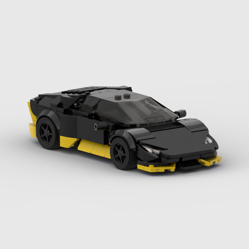 MOC building blocks are compatible with LEGO assembly Lamborghini Hurricane 8 Grid Racing speed Series building blocks