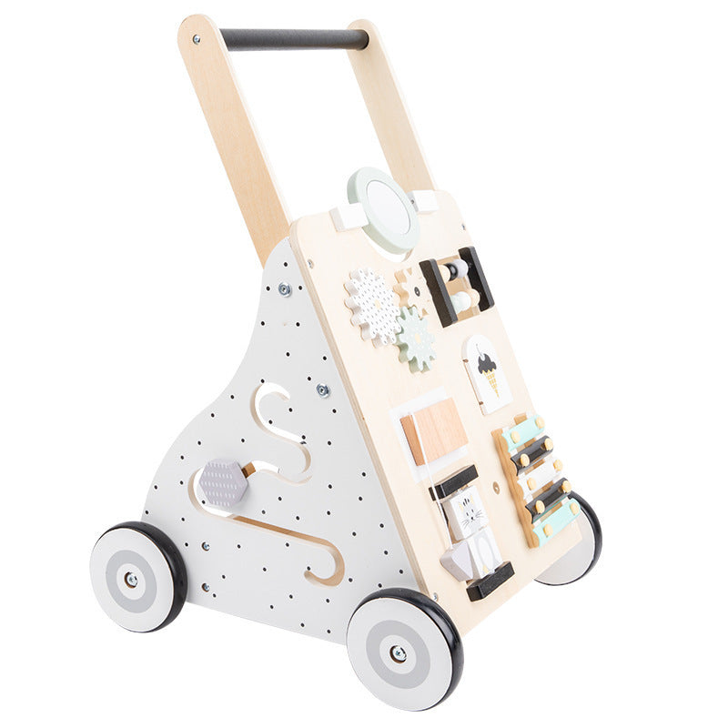 Dutch baby walker Baby stroller O-leg anti-rollover walker multi-functional wooden toy 1