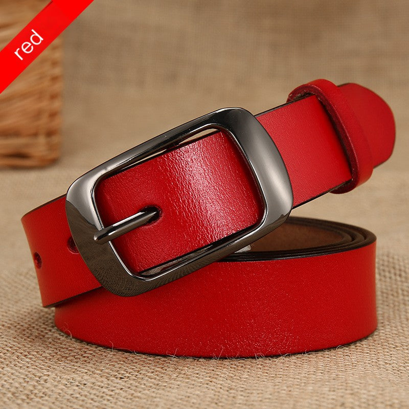 women's pin buckle belt