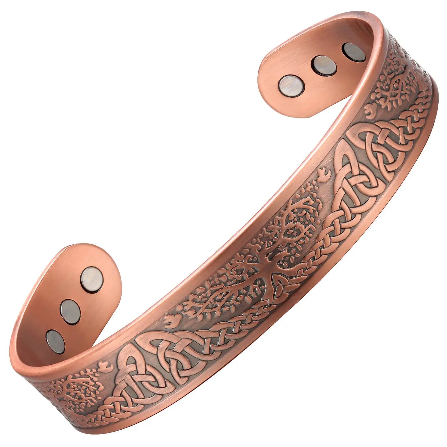 Fashion Life Tree Viking 99.99% Pure Copper Bracelet Arthritis Pain Relief Bangle Magnets Healing Therapy Adjustable Bracelet